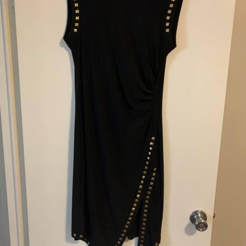 Soho studded sheath midi dress